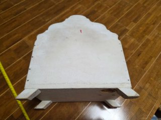 Scatola vintage in legno decorata