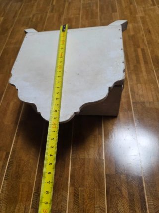Scatola vintage in legno decorata