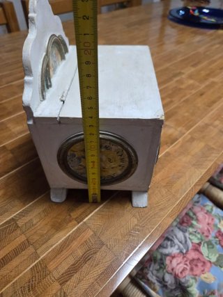 Scatola vintage in legno decorata