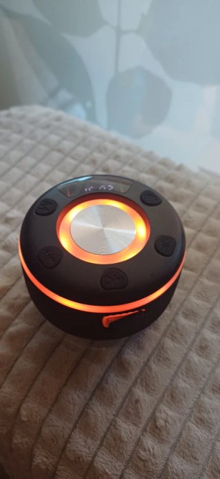 Altavoz Ducha Bluetooth Negro/Plata