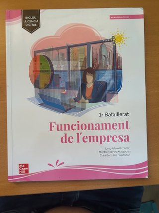 Llibre funcionament de l’empresa 1r de Batxillerat