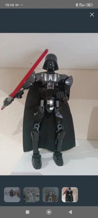 Figuras Lego Star Wars Darth Vader y Obi-Wan