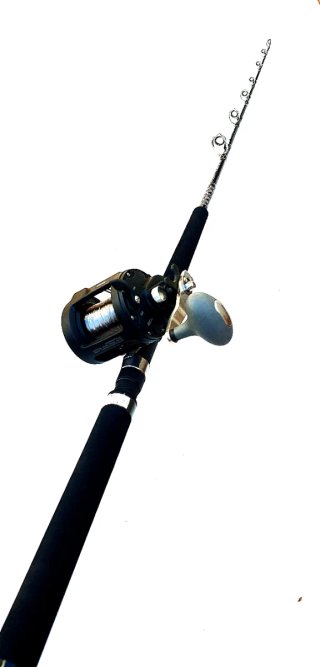 Equipo Pesca Currican Hart, Caña, Carrete de Tambo