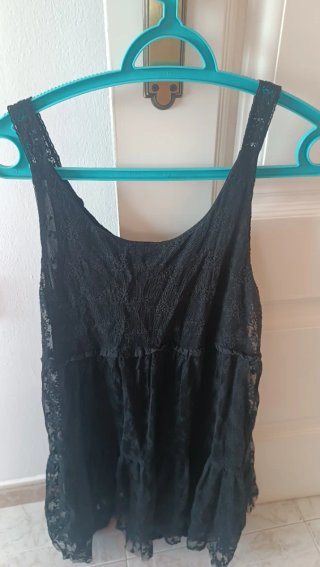 Vestido de encaje negro verano