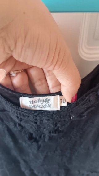 Vestido de encaje negro verano
