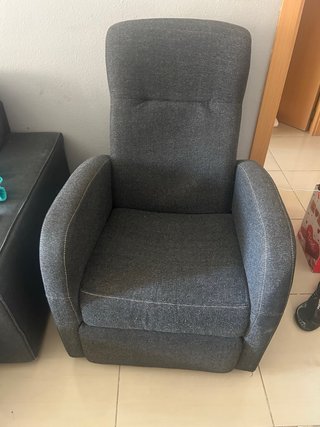 Sillón individual de tela