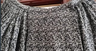 Falda Baturra Negra y Blanca