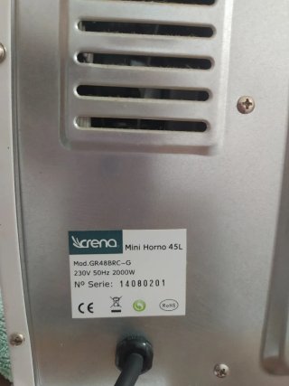 Horno sobremesa blanco