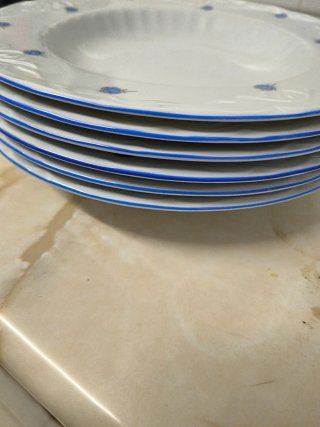 Platos de porcelana Santa Clara