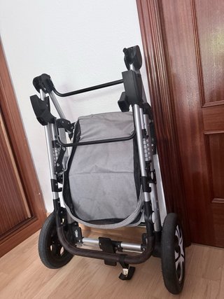 Carrito de bebé 3 piezas gris