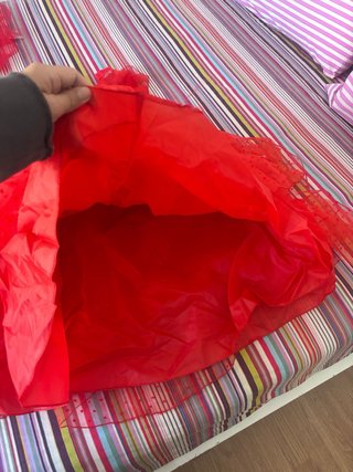 Disfraz Novia Bitelchus Rojo para niña 8-10 años