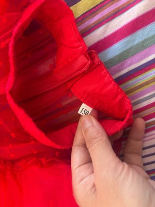 Disfraz Novia Bitelchus Rojo para niña 8-10 años