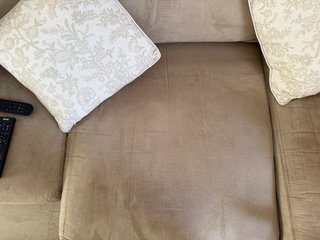 Sofá  chaise longue Divatto Marron antimanchas