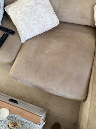 Sofá  chaise longue Divatto Marron antimanchas