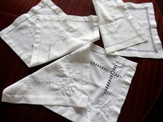 Conjunto de 3 panos em linho