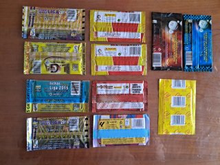 Lote 11 sobres cromos fútbol SIN ABRIR