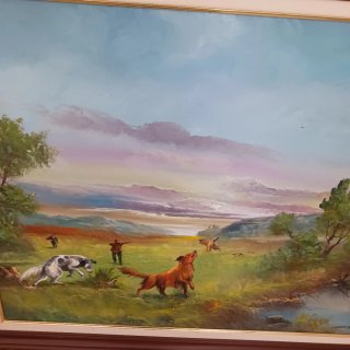 Cuadro Pintura Paisaje 118x90 cm