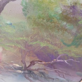 Cuadro Pintura Paisaje 118x90 cm