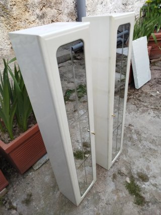 2 MUEBLES COLUMNA BLANCOS BAÑO / HABITACIÓN