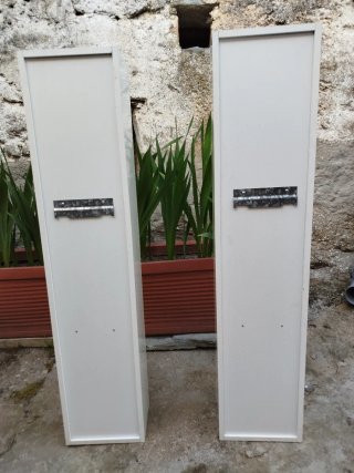 2 MUEBLES COLUMNA BLANCOS BAÑO / HABITACIÓN