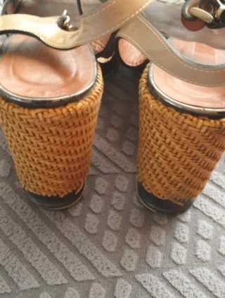 Zeppa donna beige/oro