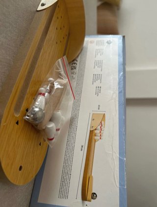 Juego de bolos de madera