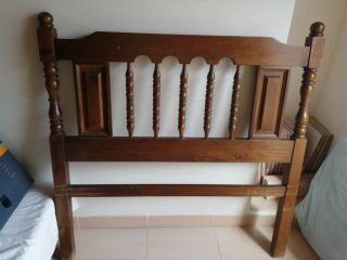 Cabezal de madera cama 90