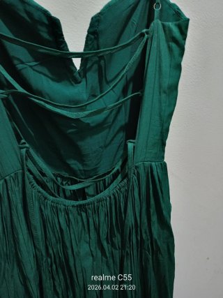 Vestido de fiesta verde