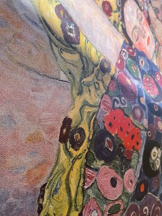 Quadro decorativo tessuto klimt