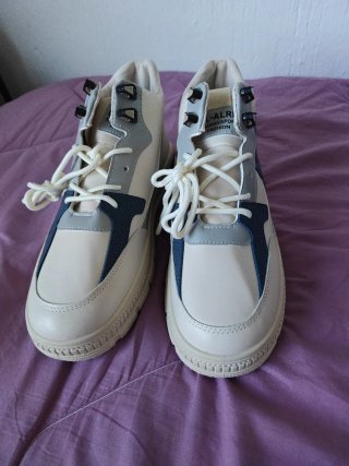 Zapatillas Botas Beige y Azul Talla 43
