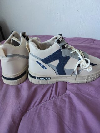 Zapatillas Botas Beige y Azul Talla 43
