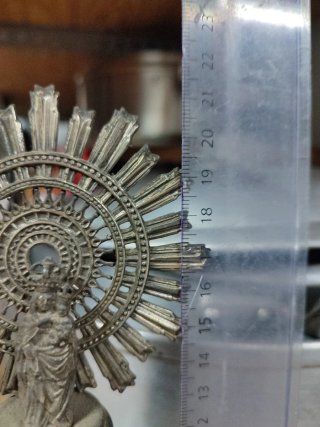 Virgen del Pilar Plata y Mármol