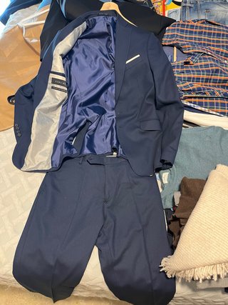 Traje Zara Man Azul Talla M