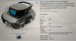 Limpiafondos Aiper SCUBA SE