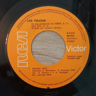 Vinilo Los Pirañas Verano Azul / La Manzana