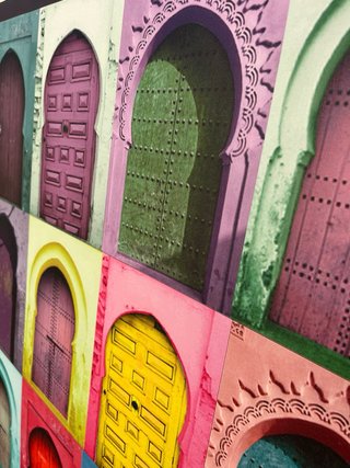 Quadro porte colorate arabe
