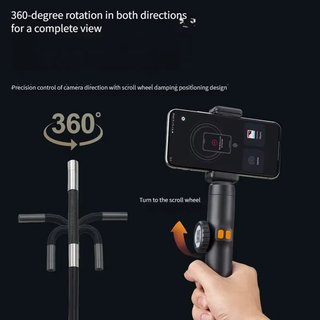 Boroscopio industrial articulado 360 1080P 6mm OTG
