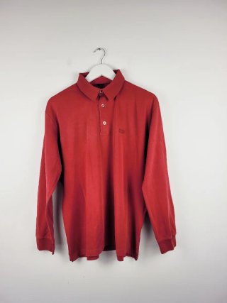 Polo Boss Manga Larga Talla L Rojo