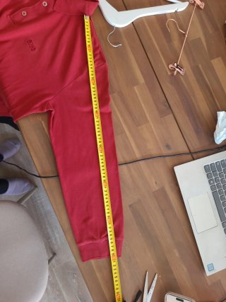 Polo Boss Manga Larga Talla L Rojo