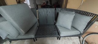 Sofá modular terraza 3x1m
