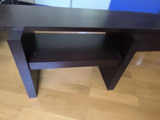 Mueble bajo wengue con cajones