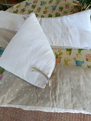 Chichonera y nórdico estampado lunares