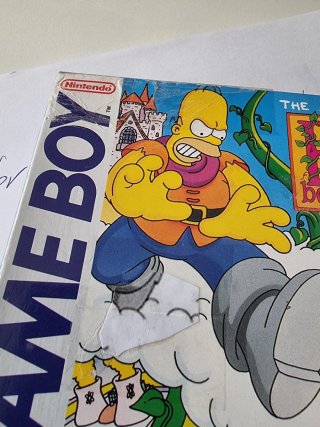 The Simpsons Bart & the Beanstalk Game Boy cib