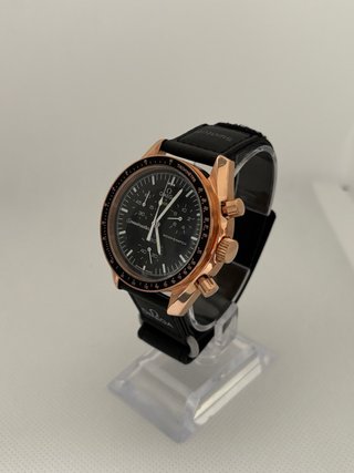 Omega Moonwatch Rose Gold Negro | Caja Oro Rosa |