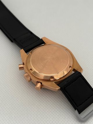 Omega Moonwatch Rose Gold Negro | Caja Oro Rosa |