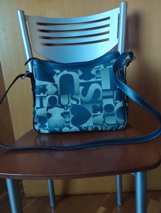 Bolso Tous estampado negro y caqui