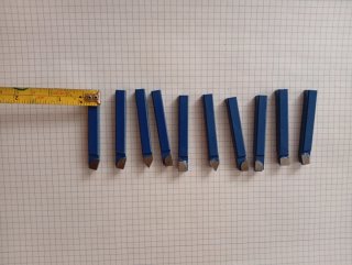 Cuchillas Torno Metal Azul