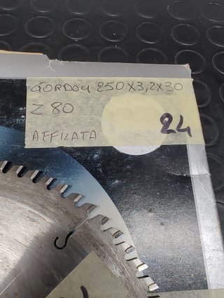 (24) Lama 250- Gordon per troncatrice o sega