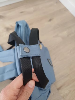 Mochila Paco Martinez azul con bolsillos