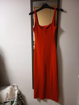 Vestido rojo de tirantes